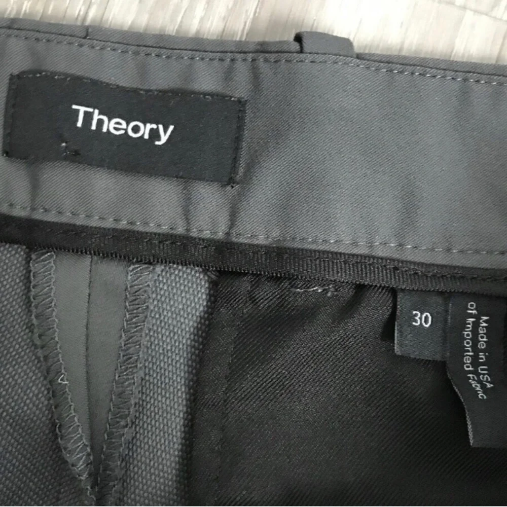 VINCE GRAY CHINO FLEECE TECH PANTS SLIM STRAIGHT LEG MENS 30